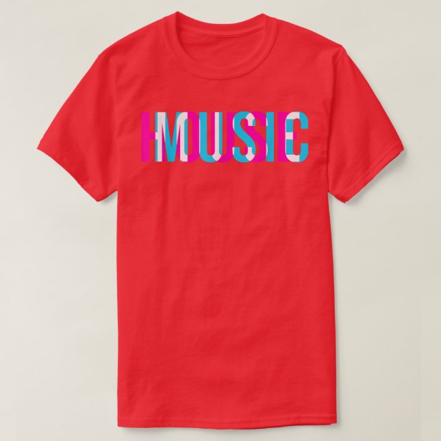 Camiseta House Music Glitch Optical Illusion Trippy EDM Rav (Diseño del anverso)