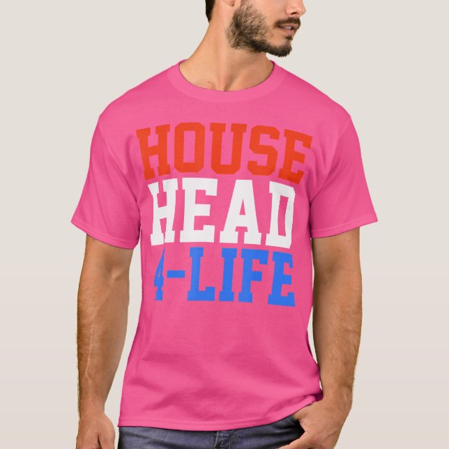 Camiseta Househead 4 Life House Music Edm Dj (Anverso)