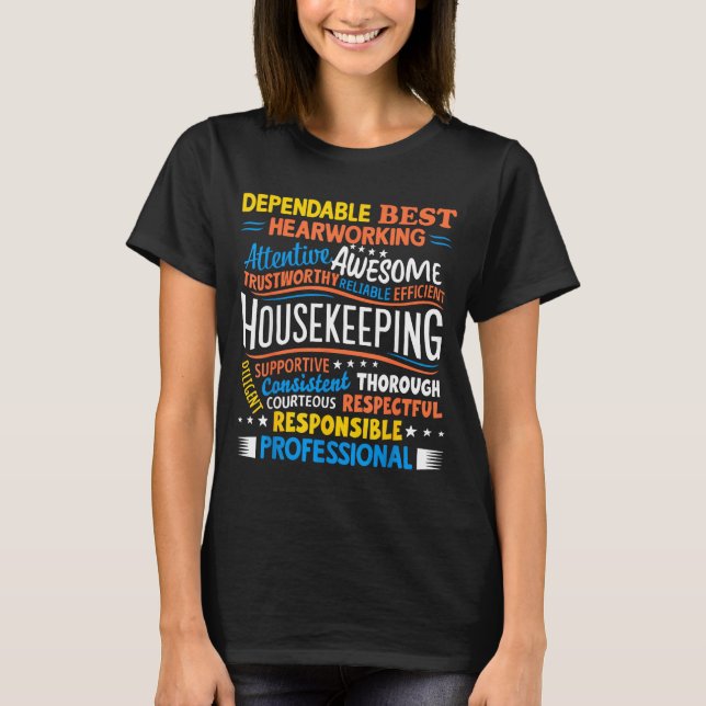 Camiseta Housekeeng Appreciation Environmental Services Wee (Anverso)