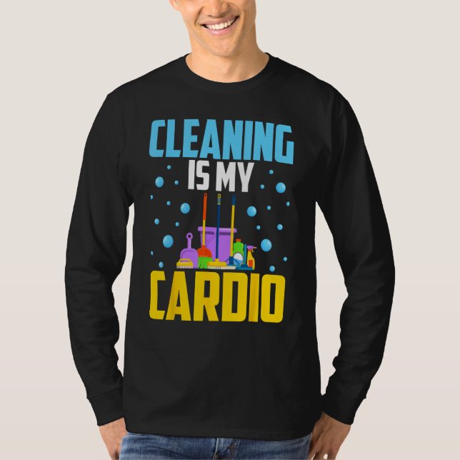 Camiseta Housekeeping House Keeper Cleaning Is My Cardio (Anverso)