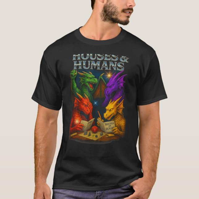 Camiseta Houses And Humans Funny Novelty Rpg Gamers Men Wom (Anverso)