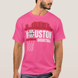 Camiseta Houston Basketball Red City Skyline Appartal