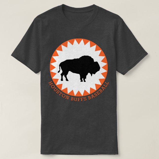 Camiseta Houston Buffs Buffalos Menores Liga Baseba (Diseño del anverso)