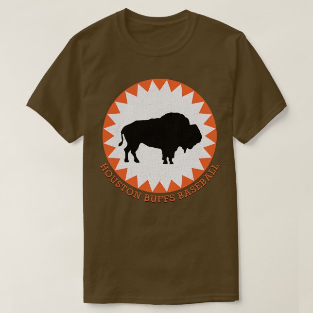 Camiseta Houston Buffs Buffalos Menores Liga Baseba (Diseño del anverso)