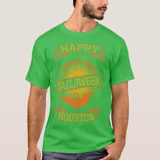 Camiseta Houston Happy Halloween Vintage Style
