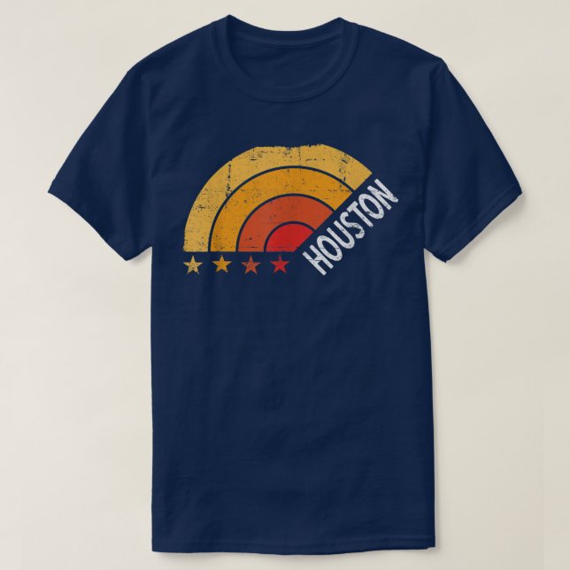 Camiseta Houston Retro Vintage (Diseño del anverso)
