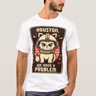 Camiseta Houston tenemos un gato gracioso