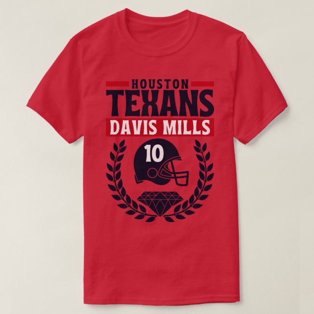 Camiseta Houston Texans Davis Mills 10 American (Diseño del anverso)