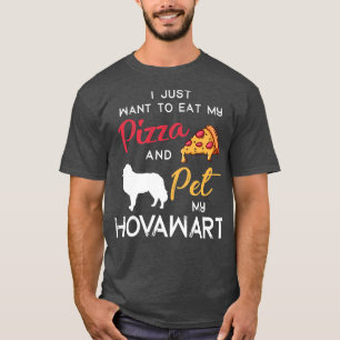 Camiseta Hovawart Dog Pizza Lover Propietario Navidades Cum