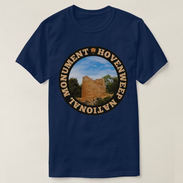 Camiseta Hovenweep National Monument circle (Diseño del anverso)