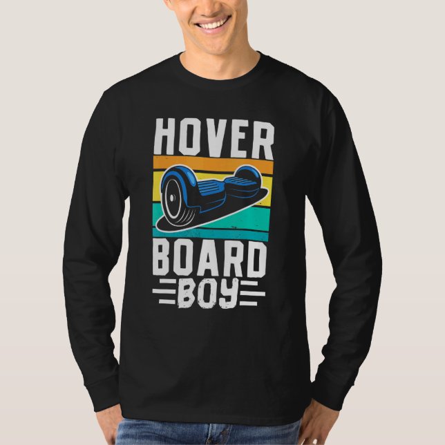Camiseta Hoverboard Boy One Wheel Electirc Float Skateboard (Anverso)