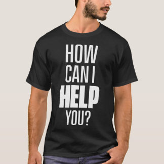 Camiseta How can I help Receptionist Counter Reception Hote