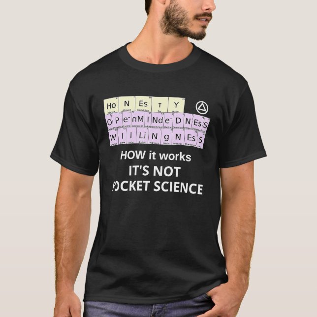 Camiseta HOW it Works Not Rocket Science Periodic Elements  (Anverso)