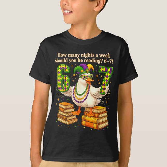 Camiseta How Many Night A Week Should You Be Reading 67 Tea (Anverso)