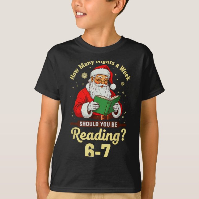 Camiseta How Many Nights A Week Should You Be Reading 67 Ch (Anverso)