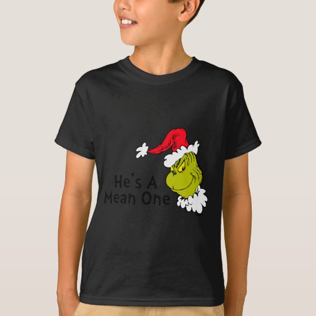 Camiseta How Stole Christmas Hes A Mean One  (Anverso)