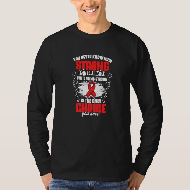 Camiseta How Strong You Are Hemophilia Support Hemophilia S (Anverso)