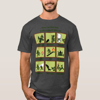 Camiseta How To Survive A Werewolf Attack Funny Apparel 