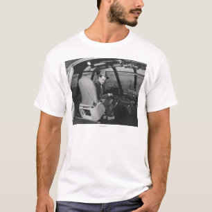 Camiseta Howard Hughes en el avión de madera del ganso
