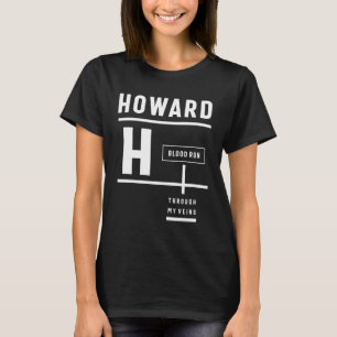 Camiseta Howard Personalized Name Birthday Gift