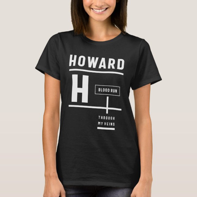 Camiseta Howard Personalized Name Birthday Gift