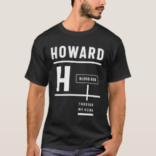 Camiseta Howard Personalized Name Birthday Gift
