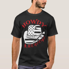 Camiseta Howdy American Cowboy Gorra