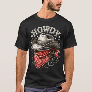 Camiseta Howdy Cowboy Gorra Western