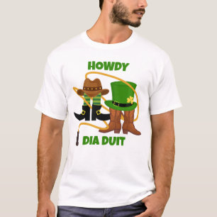 Camiseta HOWDY DIA DUIT Cowboy St Patricks Day
