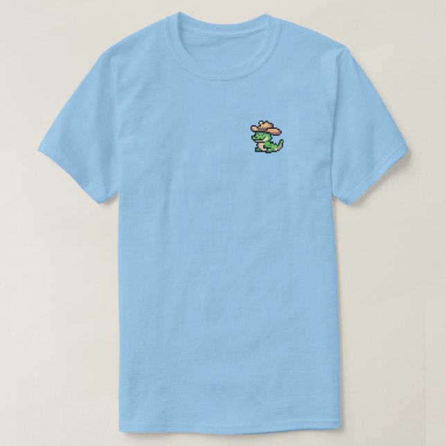 Camiseta Howdy Gator Retro Pixel Art Unisex T-Shirt (Diseño del anverso)