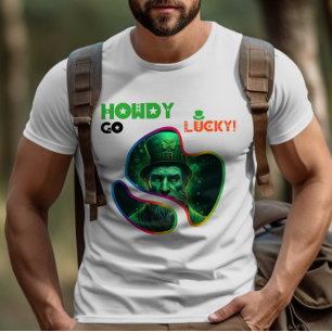 Camiseta ¡Howdy Go Lucky! - Suerte y risa irlandesas