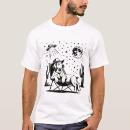 Camiseta Howdy Golden Retriever Dog Western Cowboy Dog