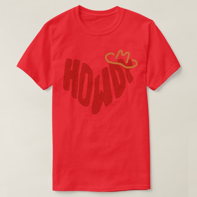 Camiseta Howdy Heart TShirt 2 (Diseño del anverso)