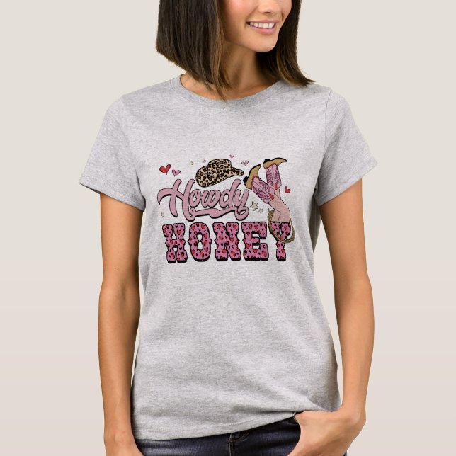 Camiseta Howdy Honey Womens T-Shirt (Anverso)