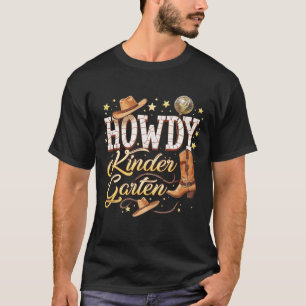 Camiseta Howdy Kindergarten Teacher Rodeo País Occidental C