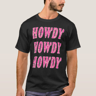 Camiseta Howdy Leopard imprime el Rodeo del Sur del País Oc