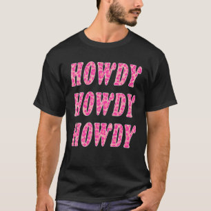 Camiseta Howdy Leopard imprime el Rodeo del Sur del País Oc