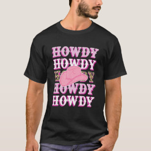 Camiseta Howdy Leopard Retro Western Country Southern Cowgi