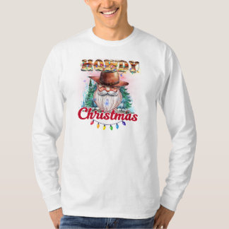 Camiseta Howdy Navidades Cowboy Santa