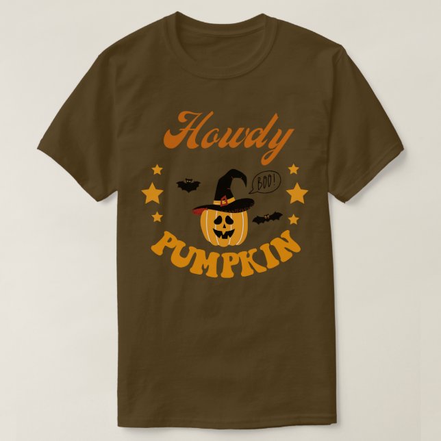 Camiseta Howdy Pumpkin 11 (Diseño del anverso)