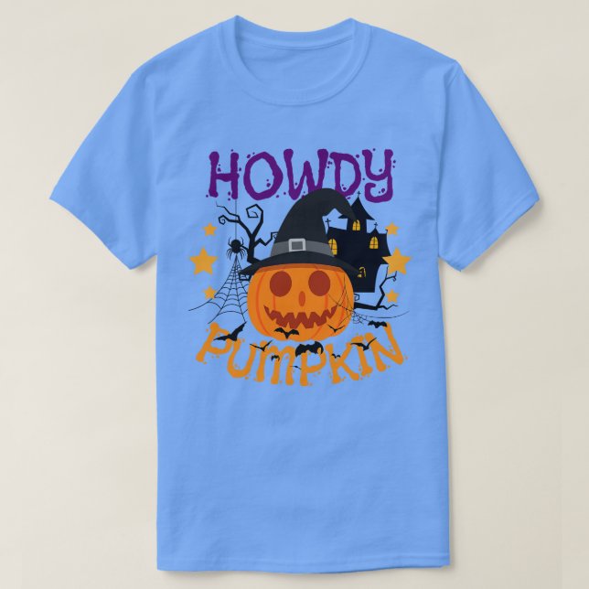 Camiseta Howdy Pumpkin 7 (Diseño del anverso)