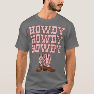 Camiseta Howdy Rodeo Western Country Southern Cowgirl
