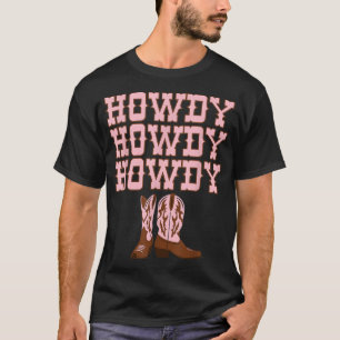 Camiseta Howdy Rodeo Western Country Southern Cowgirl