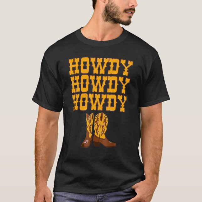 Camiseta Howdy Rodeo Western Country Southern Cowgirl 5 (Anverso)