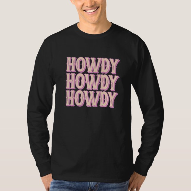 Camiseta Howdy Rodeo Western Country Southern Cowgirl Women (Anverso)