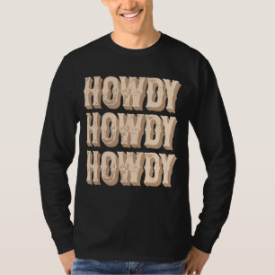 Camiseta Howdy Rodeo Western Country Southern Cowgirl Women