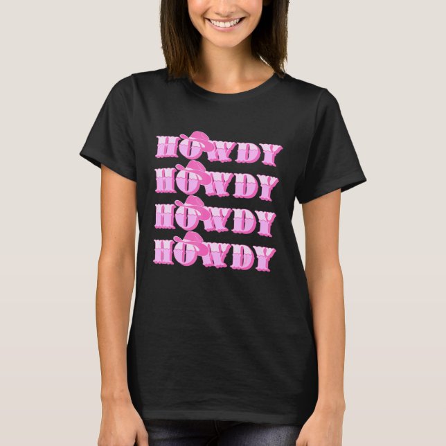 Camiseta Howdy Rodeo Western Retro Vintage Country So (Anverso)