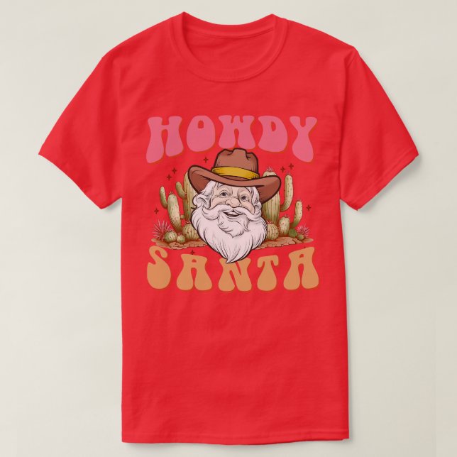 Camiseta Howdy Santa (Diseño del anverso)