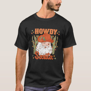 Camiseta Howdy Santa Western Navidades Cowboy Rodeo Santa M