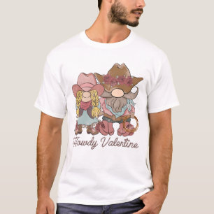 Camiseta Howdy Valentine Country Gnomes